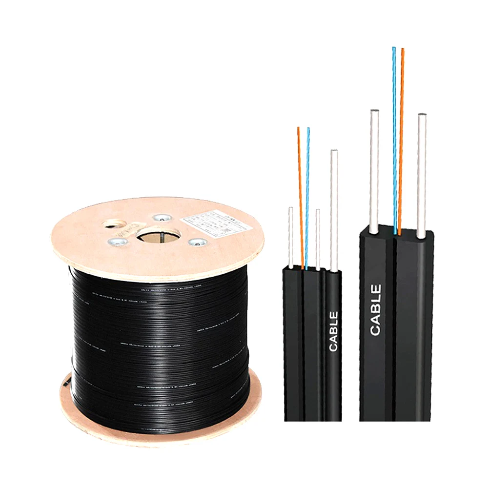 Gulungan drop cable dan struktur kabel fiber optic